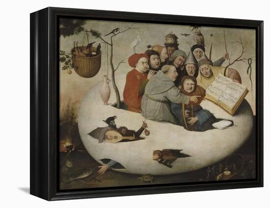 Le concert dans l'oeuf (Satire de l'alchimie symbolis?par l'oeuf philosophique)-Jérôme Bosch-Framed Premier Image Canvas