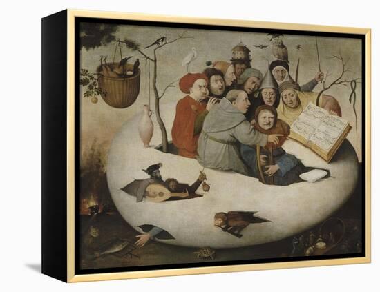 Le concert dans l'oeuf (Satire de l'alchimie symbolis?par l'oeuf philosophique)-Jérôme Bosch-Framed Premier Image Canvas