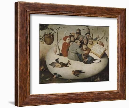 Le concert dans l'oeuf (Satire de l'alchimie symbolis?par l'oeuf philosophique)-Jérôme Bosch-Framed Giclee Print