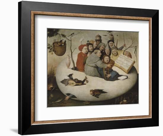 Le concert dans l'oeuf (Satire de l'alchimie symbolis?par l'oeuf philosophique)-Jérôme Bosch-Framed Giclee Print