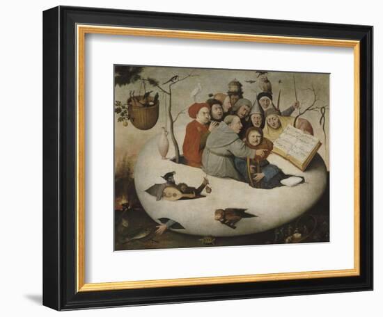 Le concert dans l'oeuf (Satire de l'alchimie symbolis?par l'oeuf philosophique)-Jérôme Bosch-Framed Giclee Print