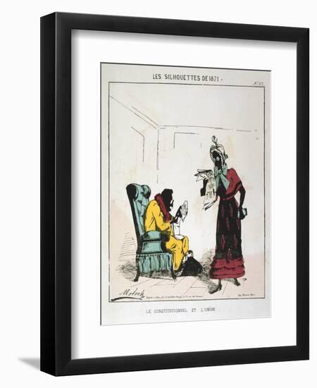 Le Constitutionnel Et L'Union, 1871-Moloch-Framed Giclee Print