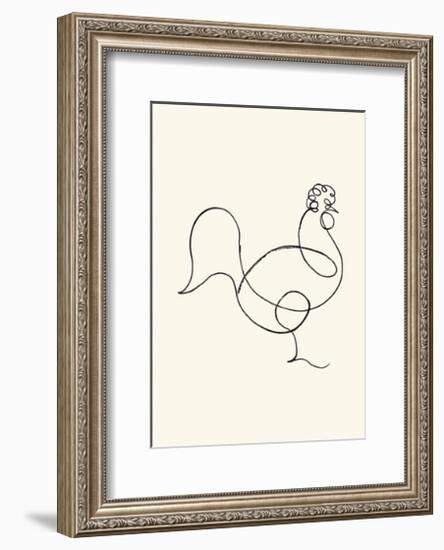 Le coq, c.1918-Pablo Picasso-Framed Serigraph