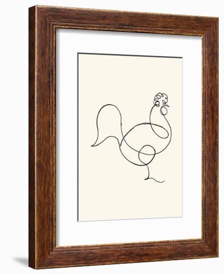 Le coq, c.1918-Pablo Picasso-Framed Serigraph