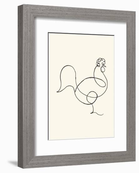 Le coq, c.1918-Pablo Picasso-Framed Serigraph