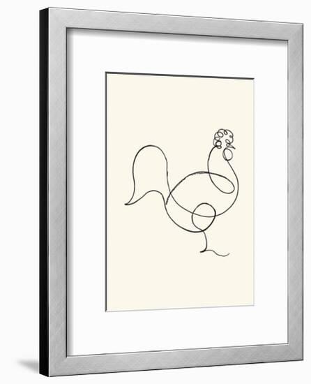 Le coq, c.1918-Pablo Picasso-Framed Serigraph