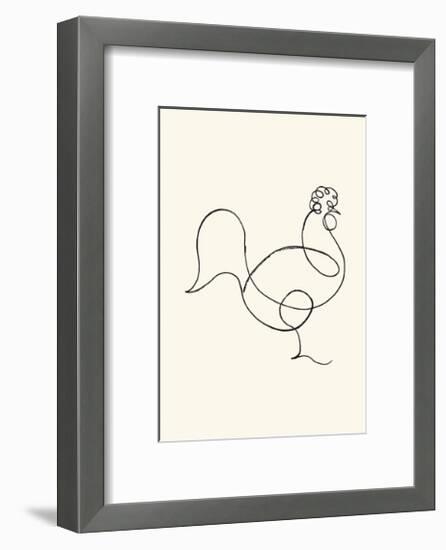 Le coq, c.1918-Pablo Picasso-Framed Serigraph