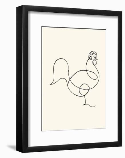 Le coq, c.1918-Pablo Picasso-Framed Serigraph