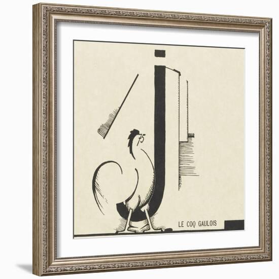 "le coq gaulois"dessin d'Edward Steichen-null-Framed Giclee Print