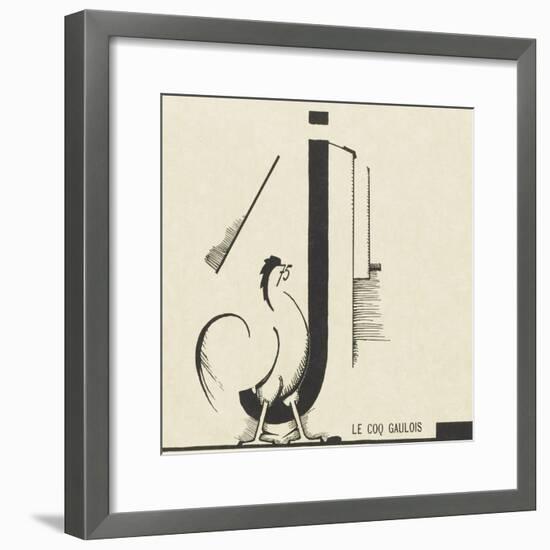 "le coq gaulois"dessin d'Edward Steichen-null-Framed Giclee Print