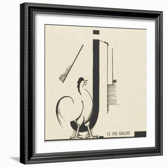 "le coq gaulois"dessin d'Edward Steichen-null-Framed Giclee Print