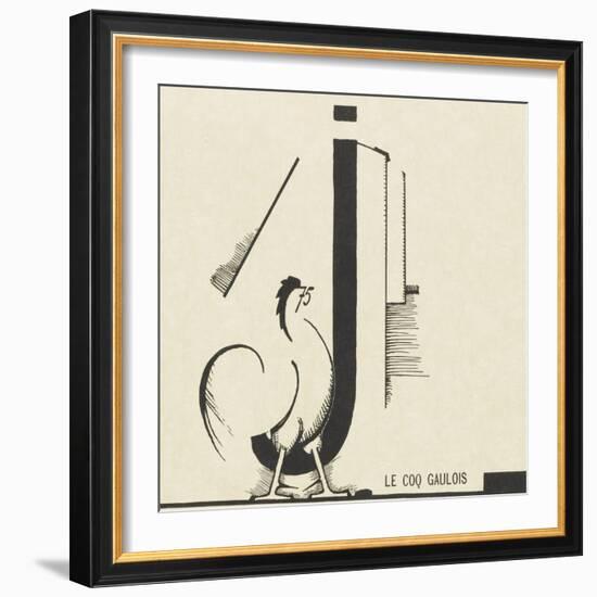 "le coq gaulois"dessin d'Edward Steichen-null-Framed Giclee Print