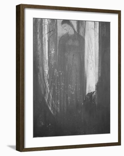 Le corbeau-Odilon Redon-Framed Giclee Print