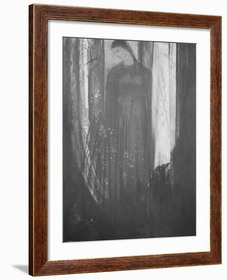 Le corbeau-Odilon Redon-Framed Giclee Print