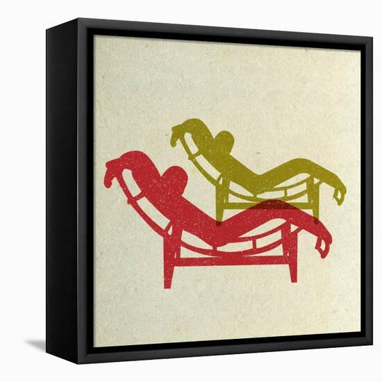 Le Corbusier Chaise Lounge Chairs-Anita Nilsson-Framed Stretched Canvas