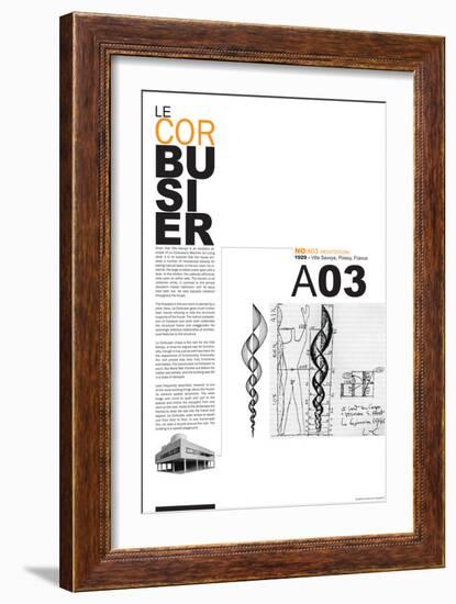 Le Corbusier Poster-NaxArt-Framed Premium Giclee Print