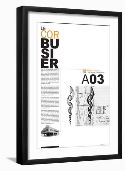 Le Corbusier Poster-NaxArt-Framed Premium Giclee Print