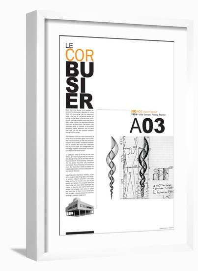 Le Corbusier Poster-NaxArt-Framed Premium Giclee Print