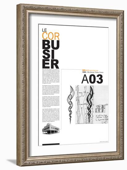 Le Corbusier Poster-NaxArt-Framed Art Print