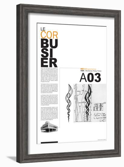 Le Corbusier Poster-NaxArt-Framed Art Print