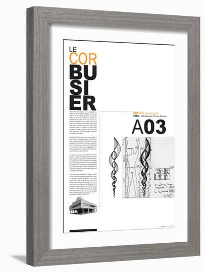 Le Corbusier Poster-NaxArt-Framed Art Print