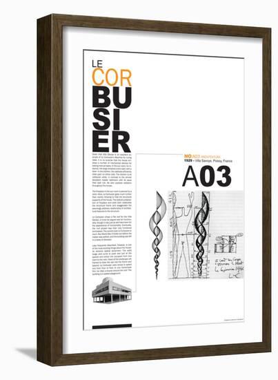 Le Corbusier Poster-NaxArt-Framed Art Print