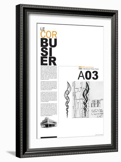 Le Corbusier Poster-NaxArt-Framed Art Print