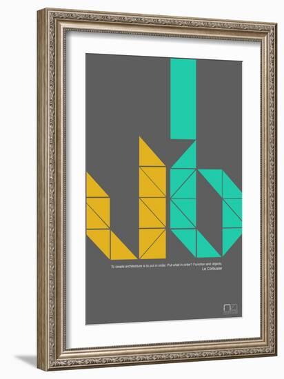 Le Corbusier Quote-NaxArt-Framed Art Print