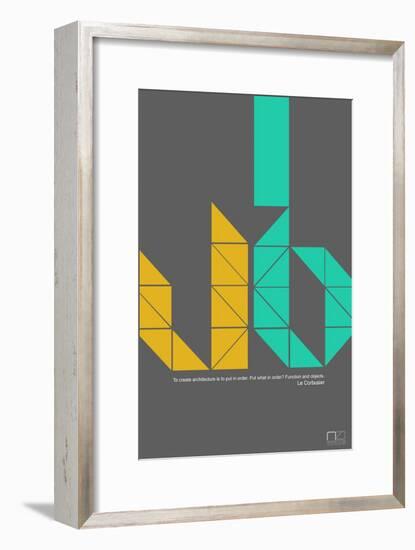 Le Corbusier Quote-NaxArt-Framed Art Print