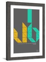 Le Corbusier Quote-NaxArt-Framed Art Print