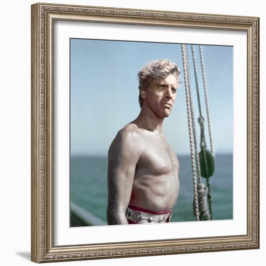 Le Corsaire Rouge The Crimson Pirate by Robert Siodmak with Burt Lancaster, 1952 (photo)-null-Framed Photo