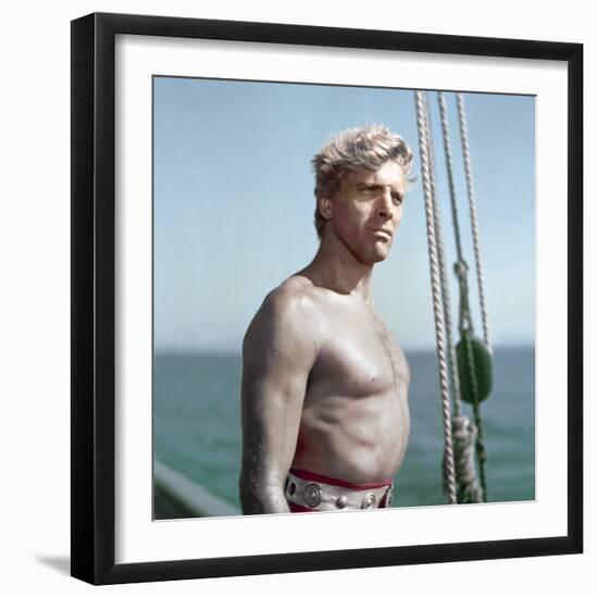 Le Corsaire Rouge The Crimson Pirate by Robert Siodmak with Burt Lancaster, 1952 (photo)-null-Framed Photo