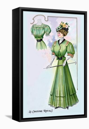 Le Costume Royals: Stylish Emerald-null-Framed Stretched Canvas