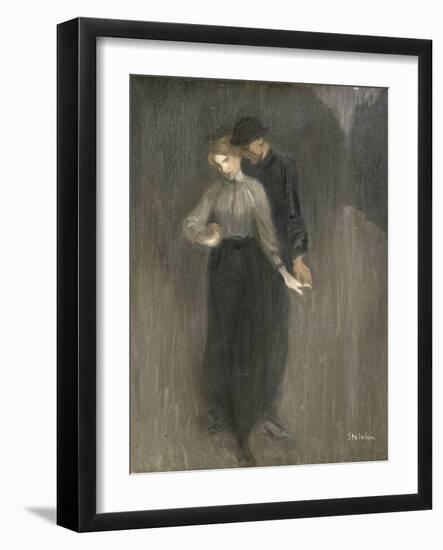 Le Couple-Th?ophile Alexandre Steinlen-Framed Giclee Print