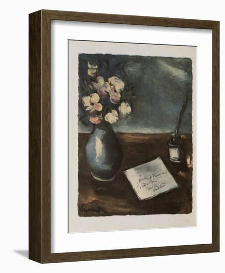 Le Courrier-Maurice De Vlaminck-Framed Collectable Print