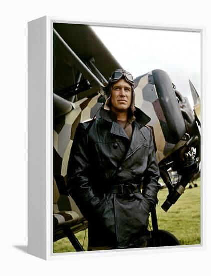 Le crepuscule des aigles (THE BLUE MAX) by JohnGuillermin with George Peppard, 1966 (photo)-null-Framed Stretched Canvas