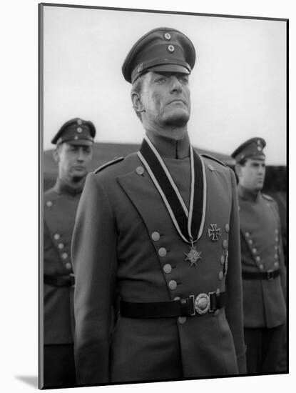 Le crepuscule des aigles (THE BLUE MAX) by JohnGuillermin with Jeremy Kemp, 1966 (b/w photo)-null-Mounted Photo