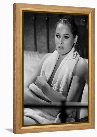 Le crepuscule des aigles (The Blue Max) by JohnGuillermin with Ursula Andress, 1966 (b/w photo)-null-Framed Stretched Canvas