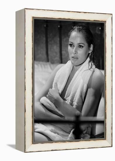 Le crepuscule des aigles (The Blue Max) by JohnGuillermin with Ursula Andress, 1966 (b/w photo)-null-Framed Stretched Canvas