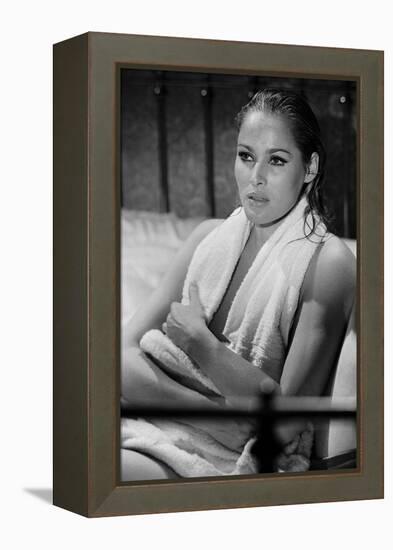 Le crepuscule des aigles (The Blue Max) by JohnGuillermin with Ursula Andress, 1966 (b/w photo)-null-Framed Stretched Canvas