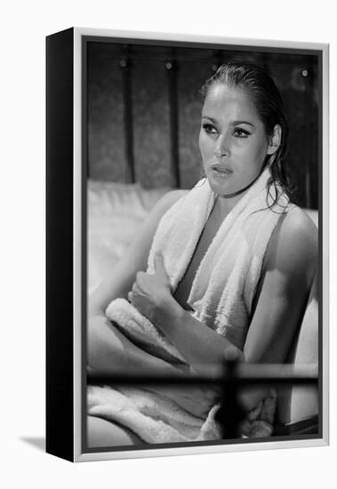 Le crepuscule des aigles (The Blue Max) by JohnGuillermin with Ursula Andress, 1966 (b/w photo)-null-Framed Stretched Canvas