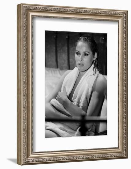 Le crepuscule des aigles (The Blue Max) by JohnGuillermin with Ursula Andress, 1966 (b/w photo)-null-Framed Photo