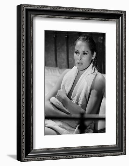 Le crepuscule des aigles (The Blue Max) by JohnGuillermin with Ursula Andress, 1966 (b/w photo)-null-Framed Photo