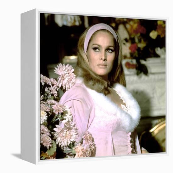 Le crepuscule des aigles (The Blue Max) by JohnGuillermin with Ursula Andress, 1966 (photo)-null-Framed Stretched Canvas