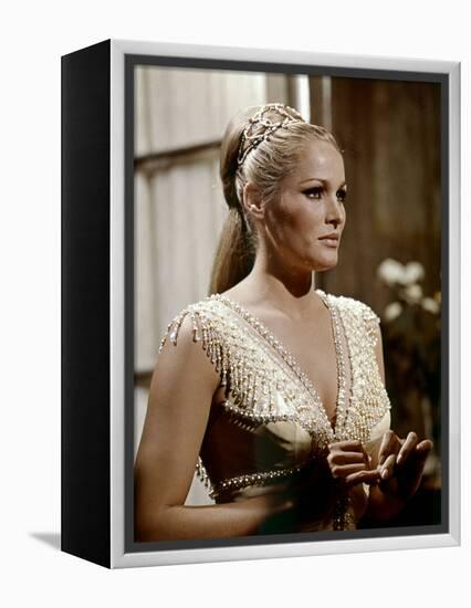 Le crepuscule des aigles (The Blue Max) by JohnGuillermin with Ursula Andress, 1966 (photo)-null-Framed Stretched Canvas