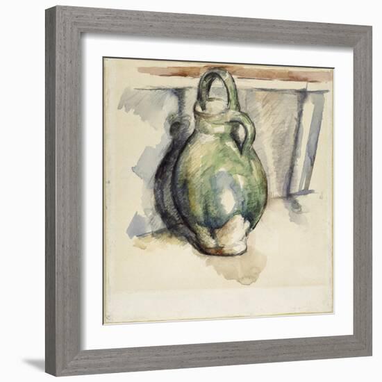 Le cruchon vert-Paul Cézanne-Framed Giclee Print