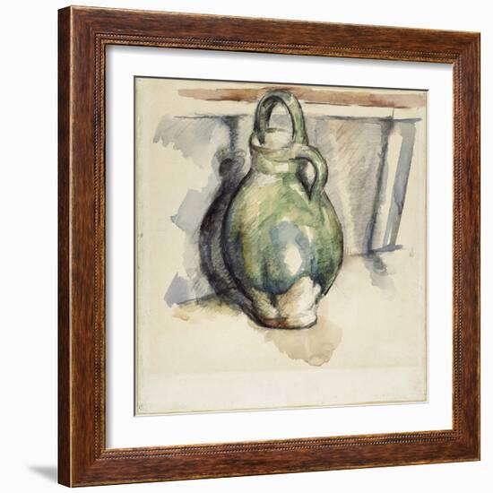 Le cruchon vert-Paul Cézanne-Framed Giclee Print