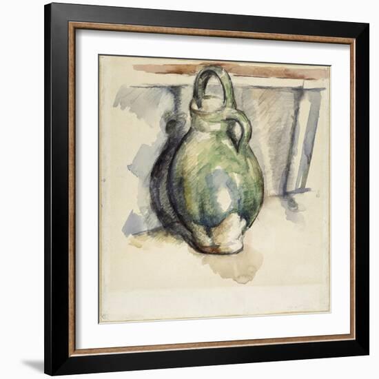 Le cruchon vert-Paul Cézanne-Framed Giclee Print