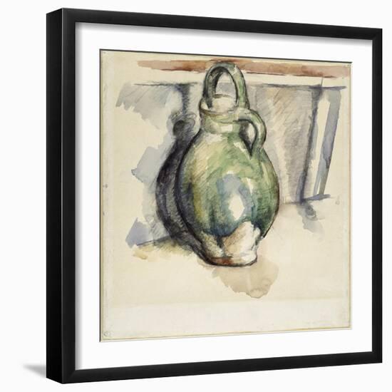 Le cruchon vert-Paul Cézanne-Framed Giclee Print