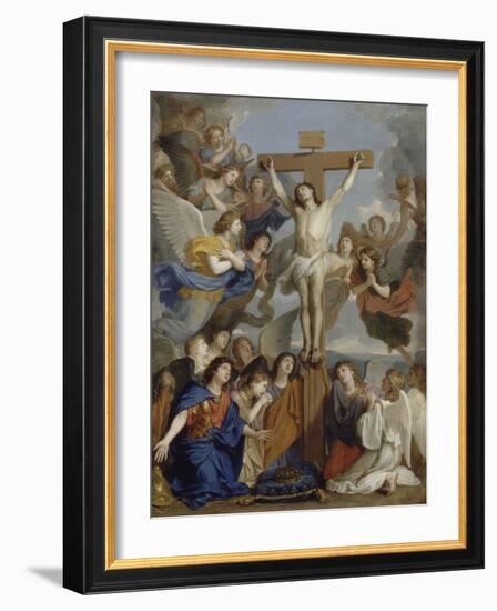 Le Crucifix aux anges-Charles Le Brun-Framed Giclee Print